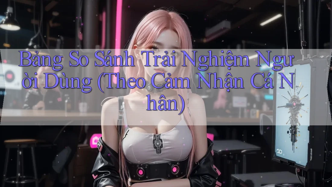 Bảng So Sánh Trải Nghiệm Người Dùng (Theo Cảm Nhận Cá Nhân) Bảng So Sánh Trải Nghiệm Người Dùng (Theo Cảm Nhận Cá Nhân)