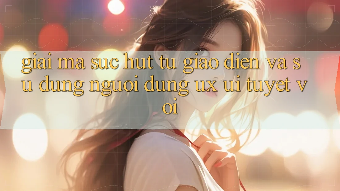 Giải Mã Sức Hút Từ Giao Diện Và Sử dụng Người Dùng (UX/UI) Tuyệt vời Giải Mã Sức Hút Từ Giao Diện Và Sử dụng Người Dùng (UX/UI) Tuyệt vời