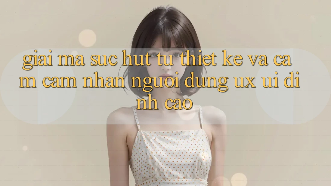 Giải Mã Sức Hút Từ Thiết kế Và Cảm cảm nhận Người Dùng (UX/UI) Đỉnh Cao Giải Mã Sức Hút Từ Thiết kế Và Cảm cảm nhận Người Dùng (UX/UI) Đỉnh Cao