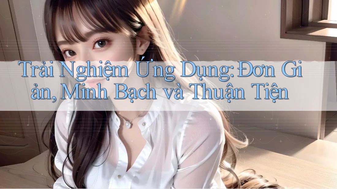 Trải Nghiệm Ứng Dụng: Đơn Giản, Minh Bạch và Thuận Tiện Trải Nghiệm Ứng Dụng: Đơn Giản, Minh Bạch và Thuận Tiện